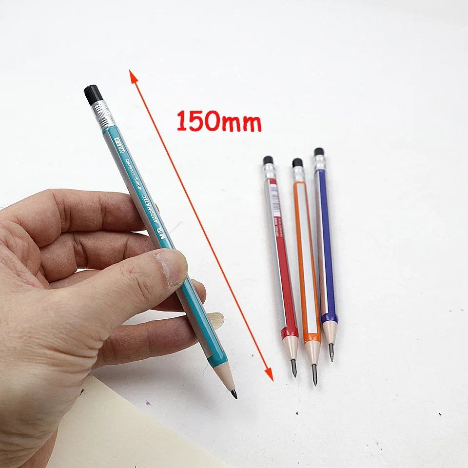 Lápis Mecânicos Automáticos de Plástico, Adoráveis Pontos de Cor, Imprensa para Criança, Material Escolar, Kawaii, Bonito, 2.0mm