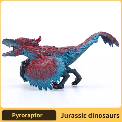 Jurassic Dinosaur Toy pyroraptor Figure Collection Action figure for Boys and Girls Birthday Gifts Christmas  Velociraptor model