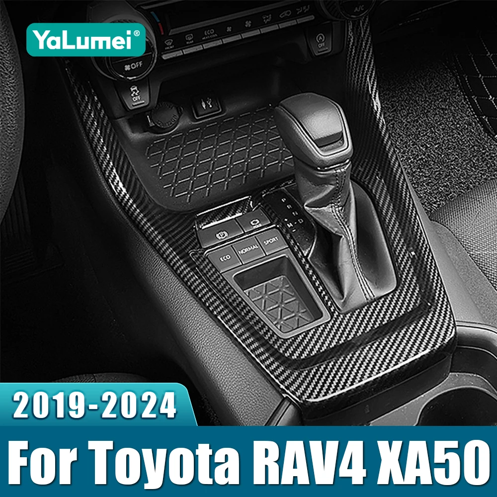 Für Toyota RAV4 XA50 2019 2020 2021 2022 2023 2024 2025 Hybrid ABS Auto Innenraum Schalthebelabdeckung Verkleidungsrahmen Aufkleber