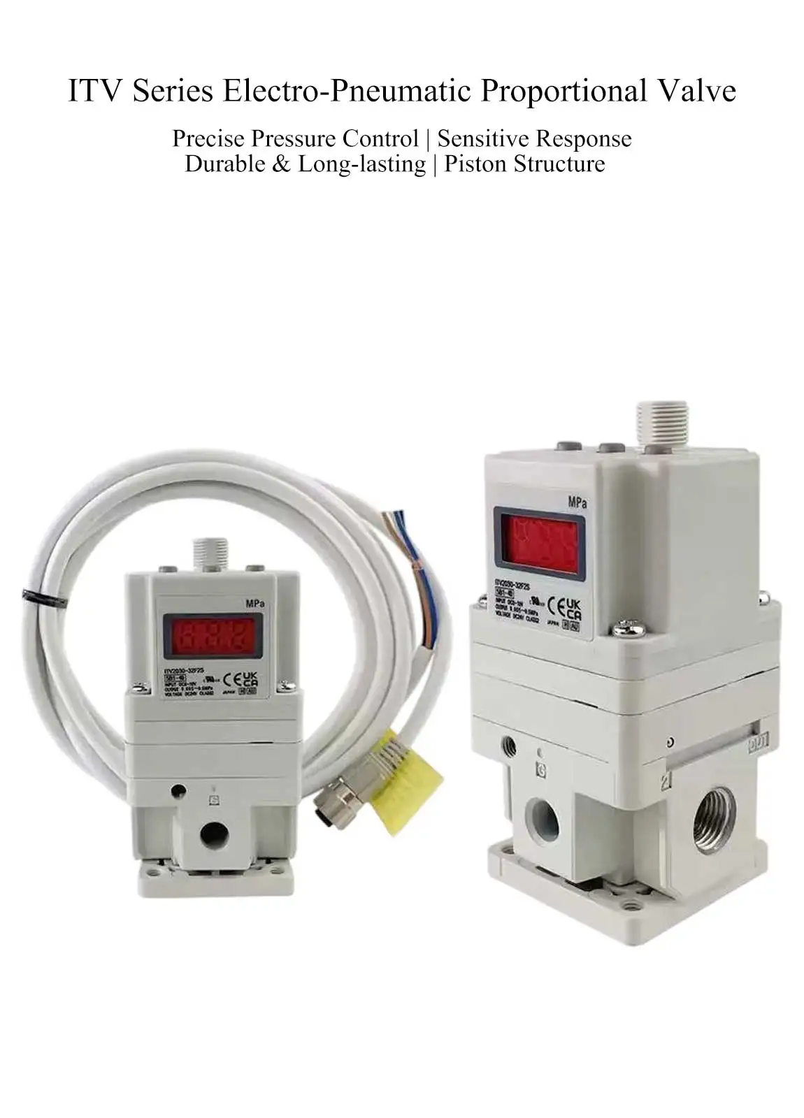 Электромагнитный клапан Regulator ITV Electro Pneumatic Proportional Solenoid Valve ITV1010-312L ITV1030-312N ITV1050-312CS ITV2010-312S 2050 Пневматика — деталь 1