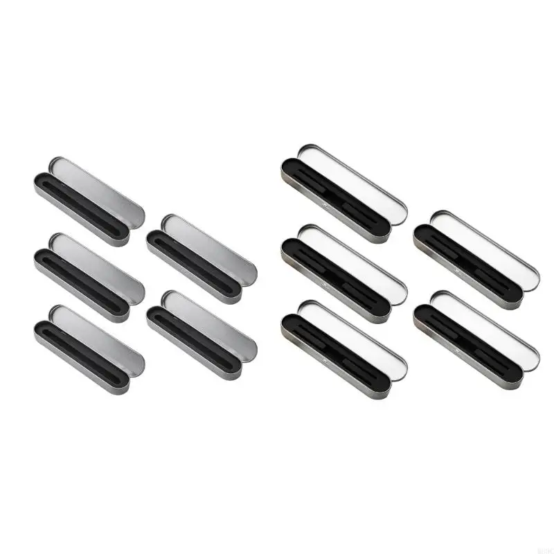 w89cブリキ型文房具ボックスメタルコンテナ噴水ペンケース空の缶コンテナ水彩ペンコンテナ金属鉛筆ボックス