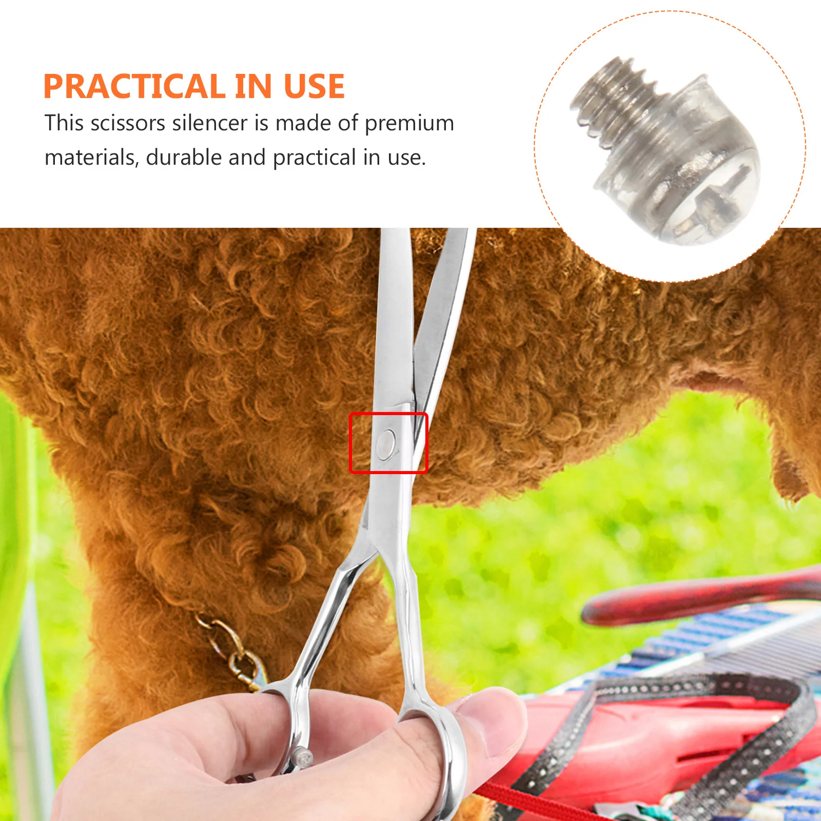 

10Pcs Scissors Bumper Accessories Mute Function for Haircutting Tools Premium Material Long Service Life Scissors Silencers