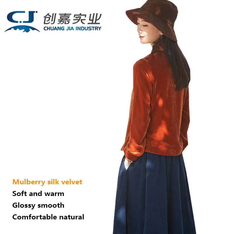 

Роскошная женская бархатная рубашка из натурального шелка с длинными рукавами, повседневная темпераментная элегантная блузка, мягкая, удобная, приятная для кожи