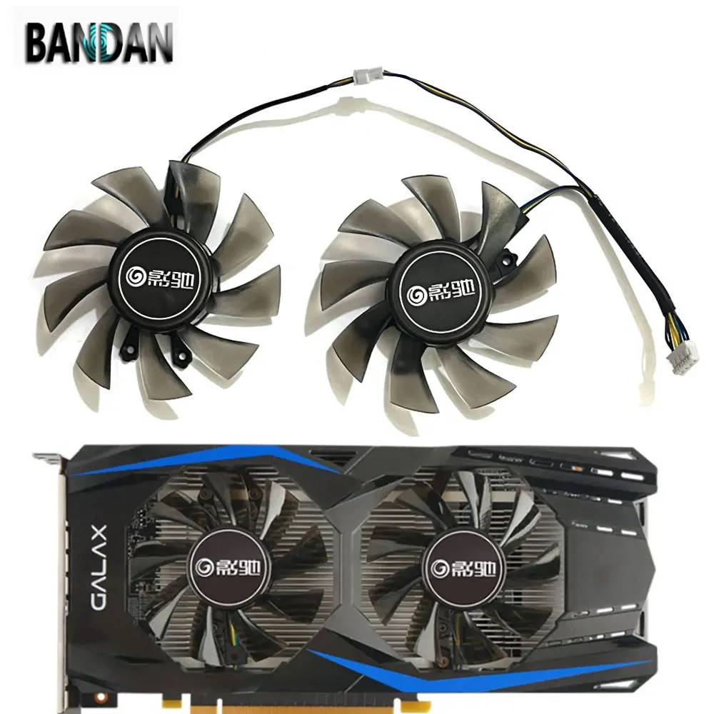 NEW 1LOT 75MM GTX1060 GPU Cooler Durable FAN For GALAX KFA2 GeForce GTX 1060 GTX 960 OC Graphics Cards Replacement Cooling Fan