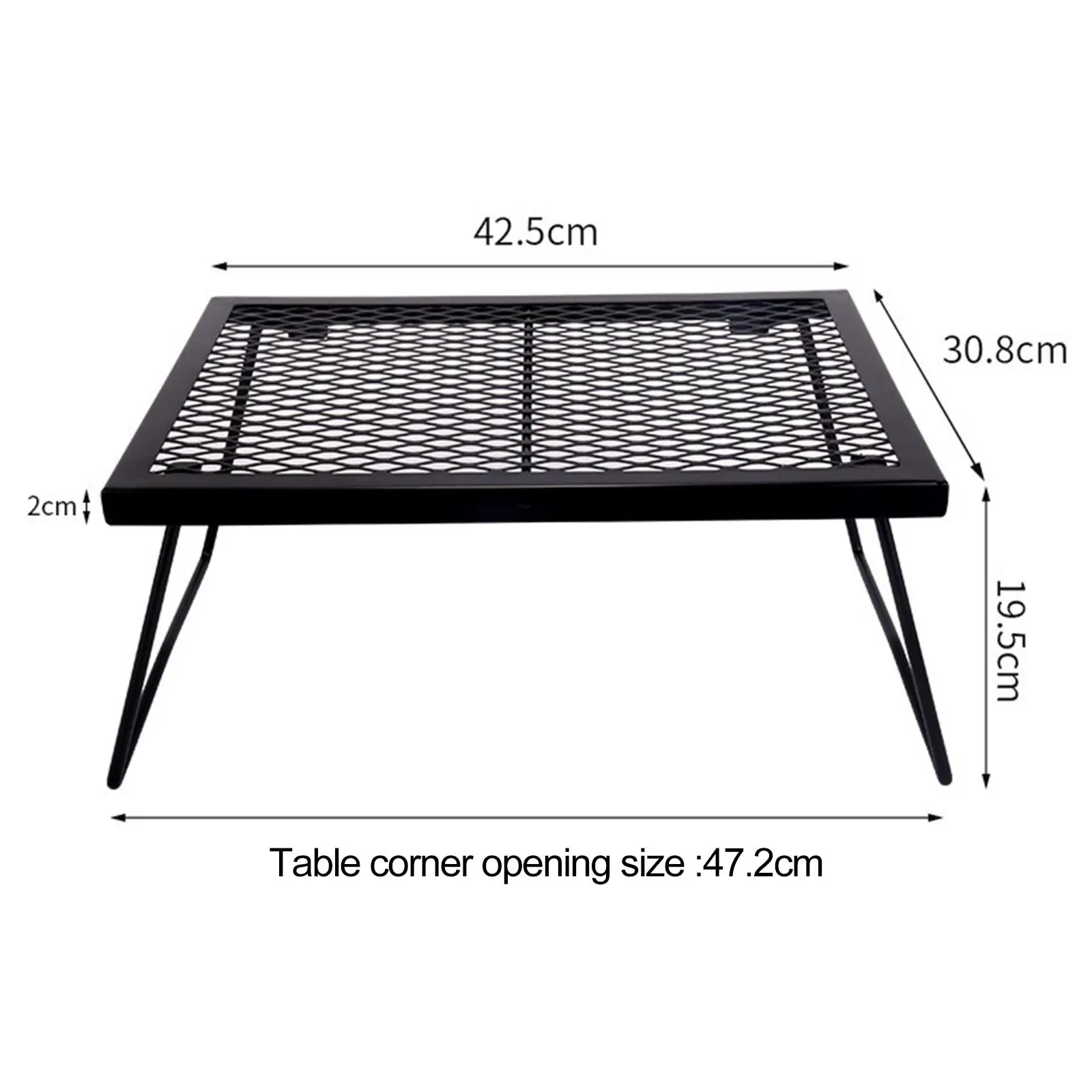 Lightweight Barbecue Net Desk Grill Mesh Table Picnic Grill Grate for Travel