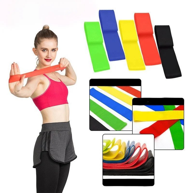 TPE Resistance Bands Sport Fitness Rubber Loop Elastic Bands Strength Training Workout Expander Belt Home Yoga Gym Equipment