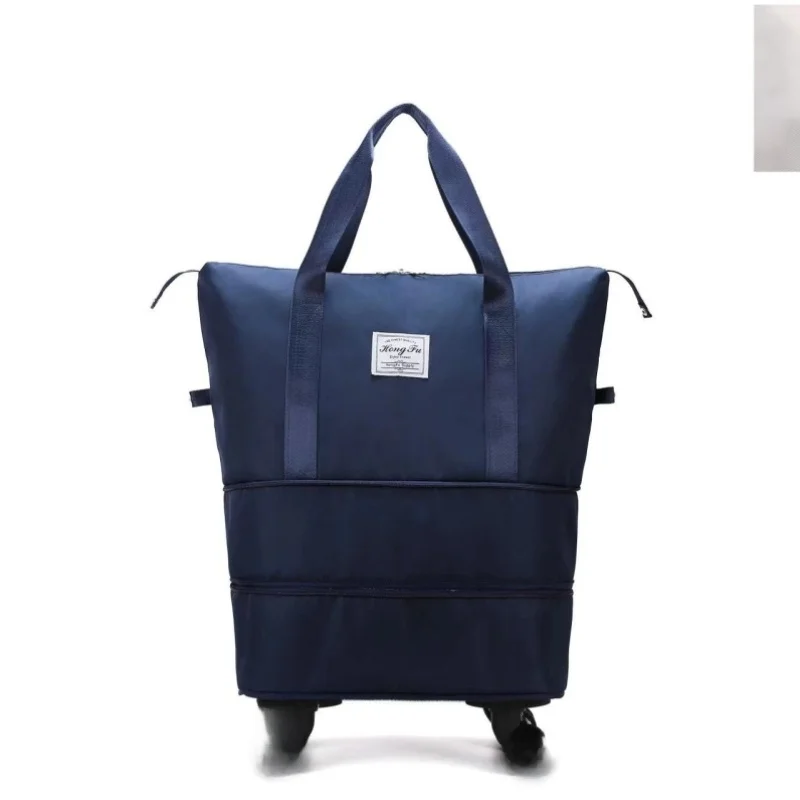 

Large Capaci Travel Bag Women's Handheld Suitcase Portable Busin Trip Storage Sport Bag with Pull Rod Cheed Bag