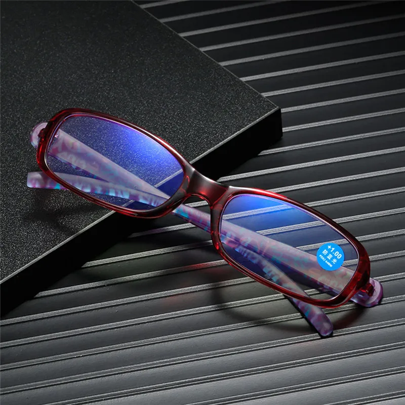 

Zilead Women Men Reading Glasses Anti-blue Light Presbyopic Radiation Protection Portable Ultralight Eyewear Vision Care Glasses