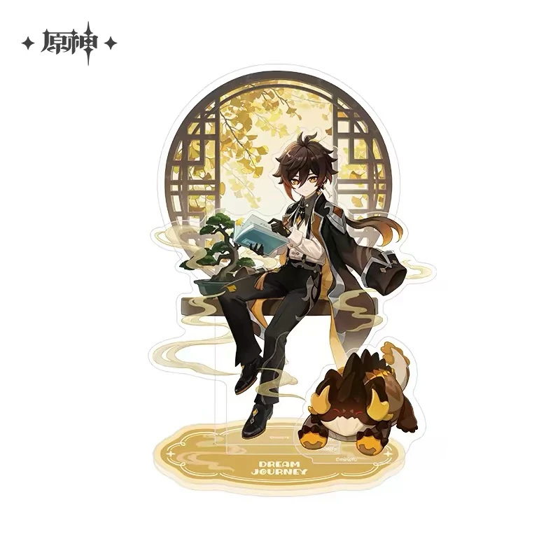 Pre Sale miHoYo Official Genshin Impact Merchandise Tartaglia ZhongLi Wriothesley Furina Columbina Flins Standee Ornaments Cos