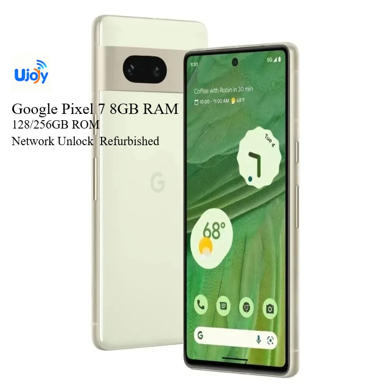 구글 픽셀 7 5G 폰 6.3인치 AMOLED 디스플레이 8GB 램 4355mAh 50MP 후면 카메라 네트워크 언락 안드로이드 리퍼비시 스마트폰