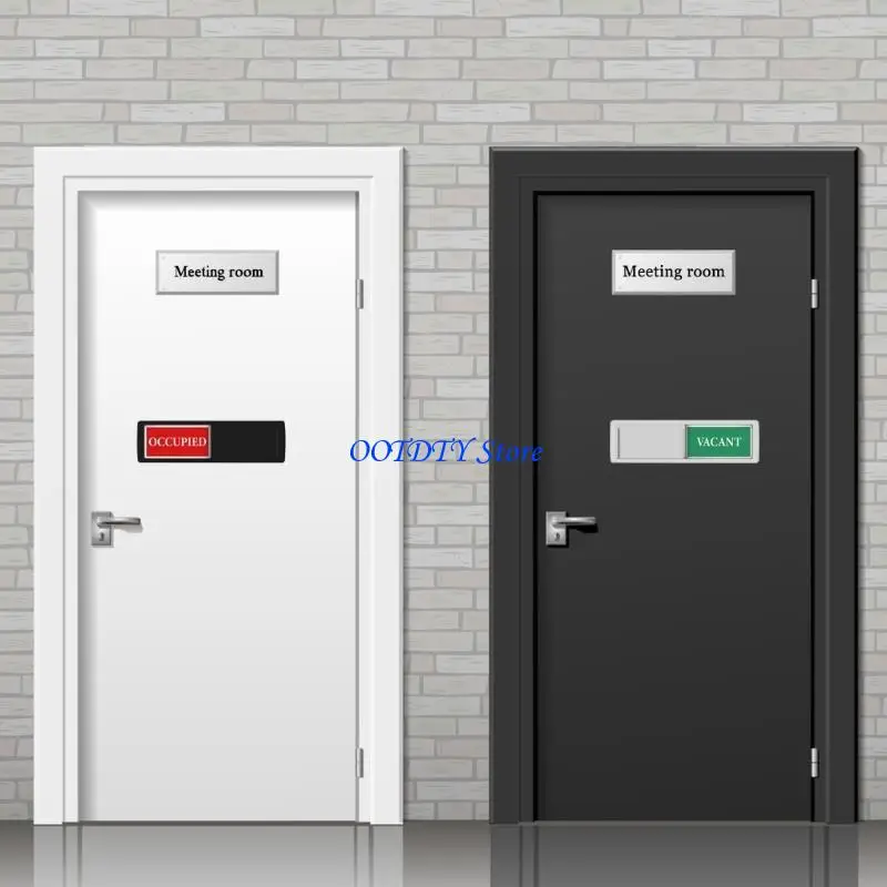 367A Multi Purpose Door Sign Occupied/Vacant Door Signs Reminder for Various Settings for Home and Offices Versatile Use