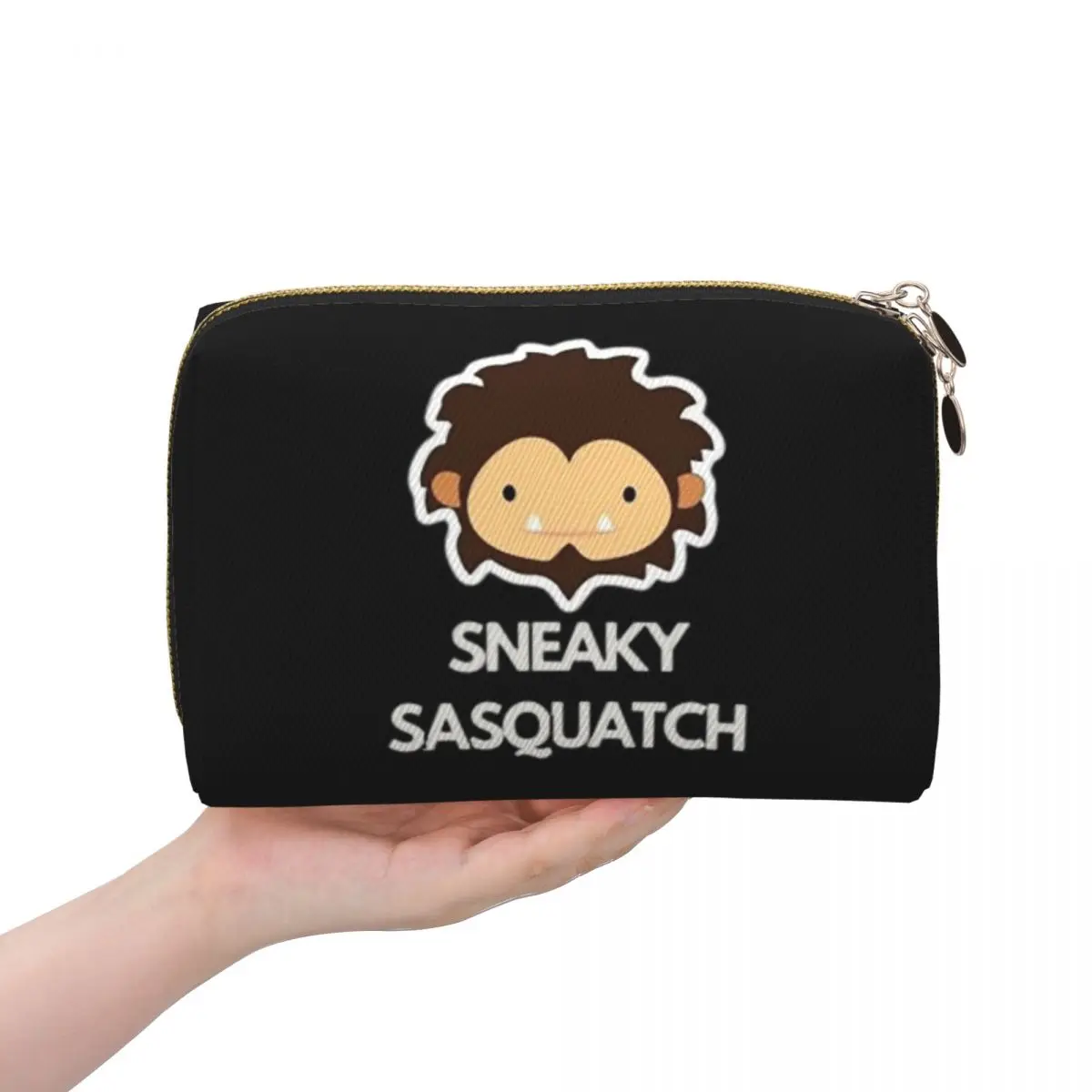 

Sneaky Sasquatch Women Cosmetic Bag Travel Makeup Organizer Pouch Toiletry Storage Dopp Kit Box