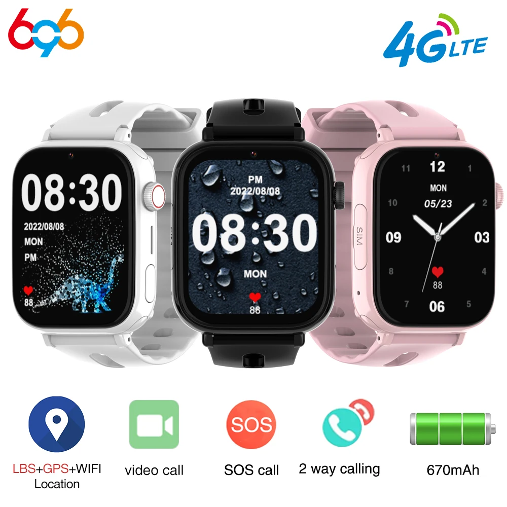 

New 4G Smart Watch Kids GPS WIFI LBS Location SOS Call Video Children's Watch HD Camera Waterproof 1.85" Full Screen Smartwatch