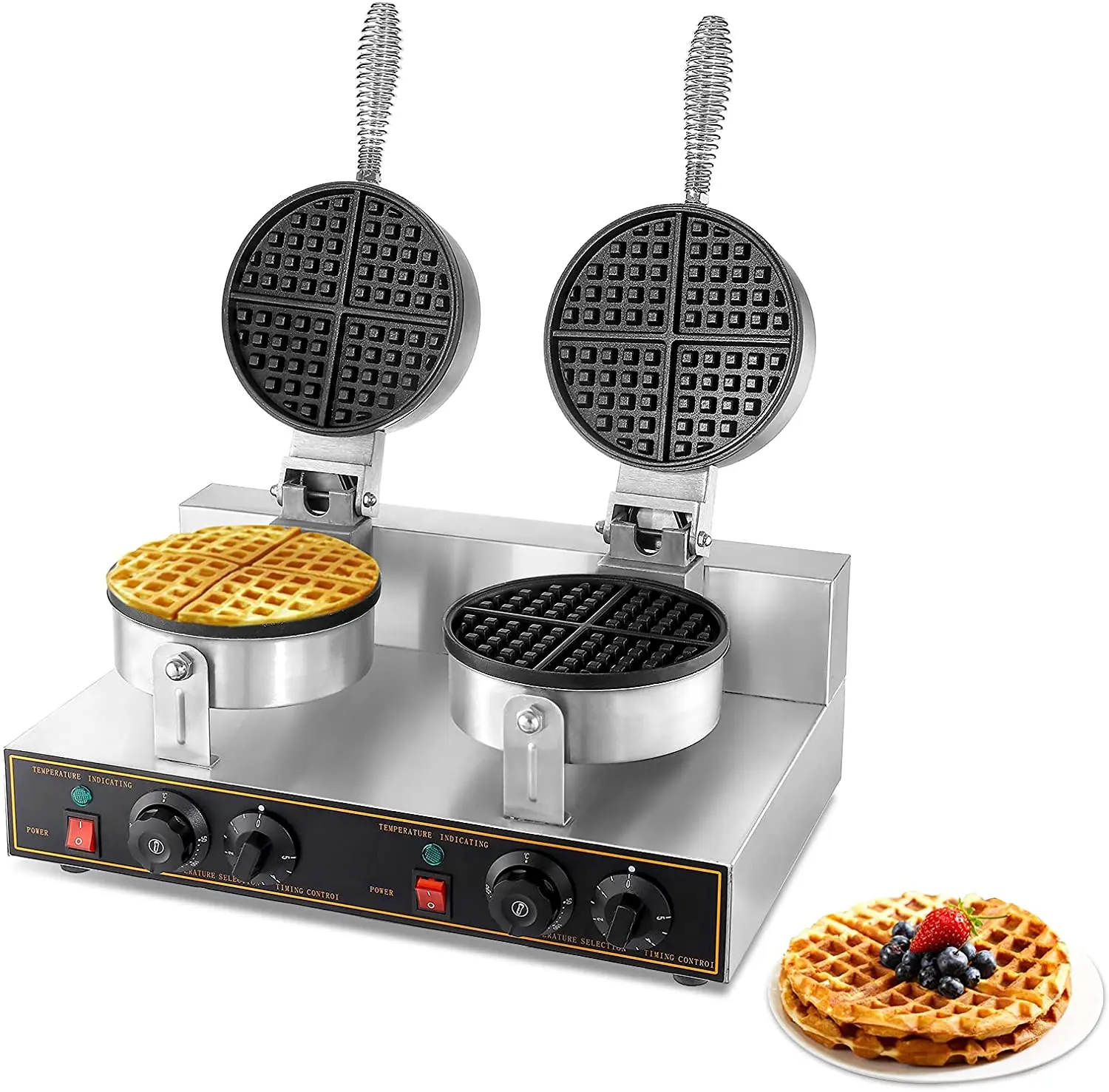 New Arrival Electric Double Belgian Waffle  Baking Machines/Electric Non-stick Waffle Machine