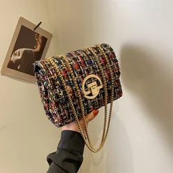 Woman Bags Handbag New Autumn and Winter Models One Shoulder Crossbody Bag Chain Small Square Bag Luxury Women's Shoulder Bag