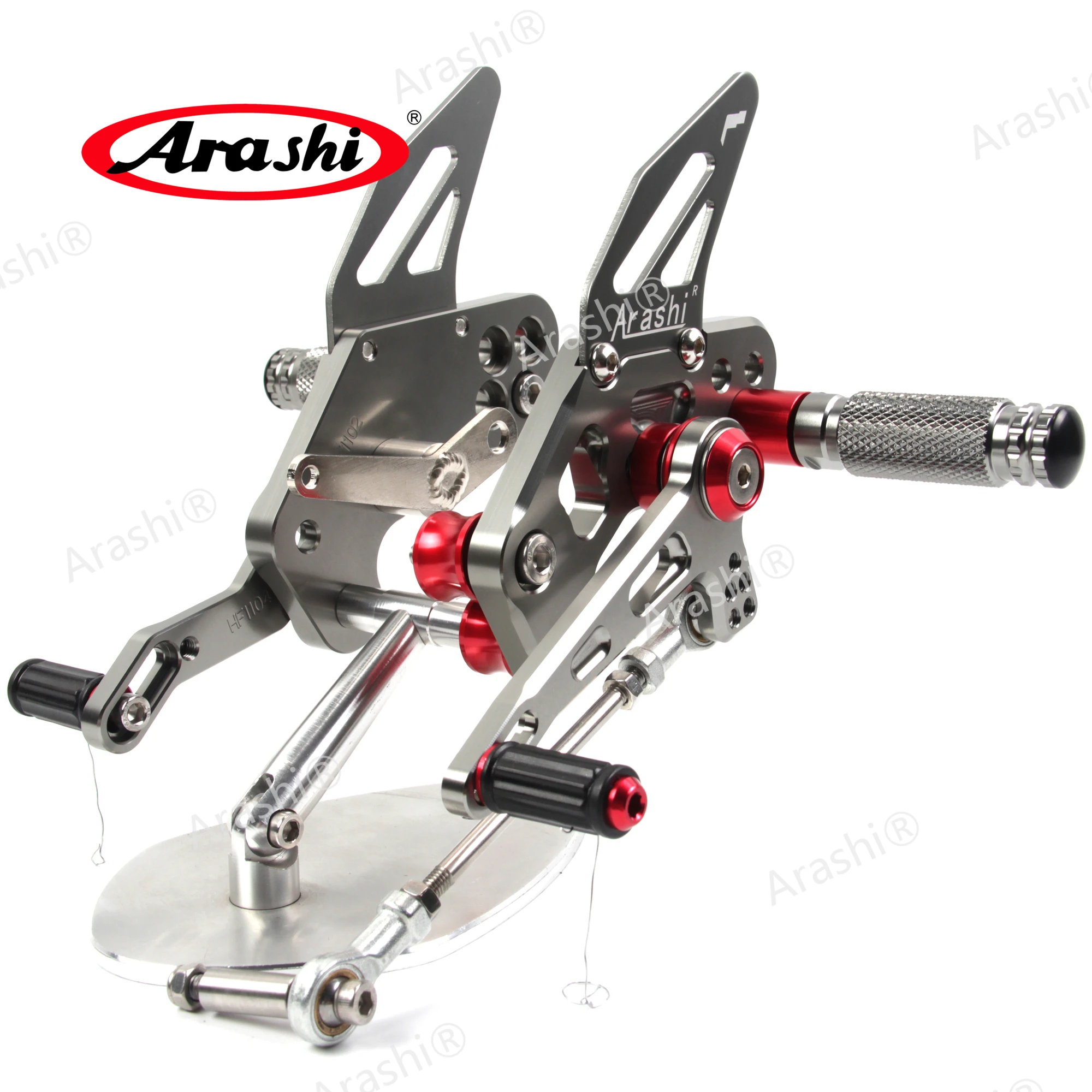 Arashi Z-125 Pro 2016-2023 1 Set Motorcycle CNC Adjustable Rearsets Footrest FootPegs For KAWASAKI Z125 Pro 2017 2018 2019 2020