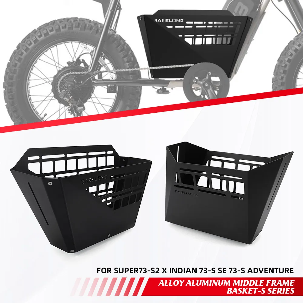 

For Super73 S2 Super 73-ZX Middle Frame Basket - S Series Basket Storage Basket For SUPER73-S2 X Indian 73-S SE 73-S Adventure