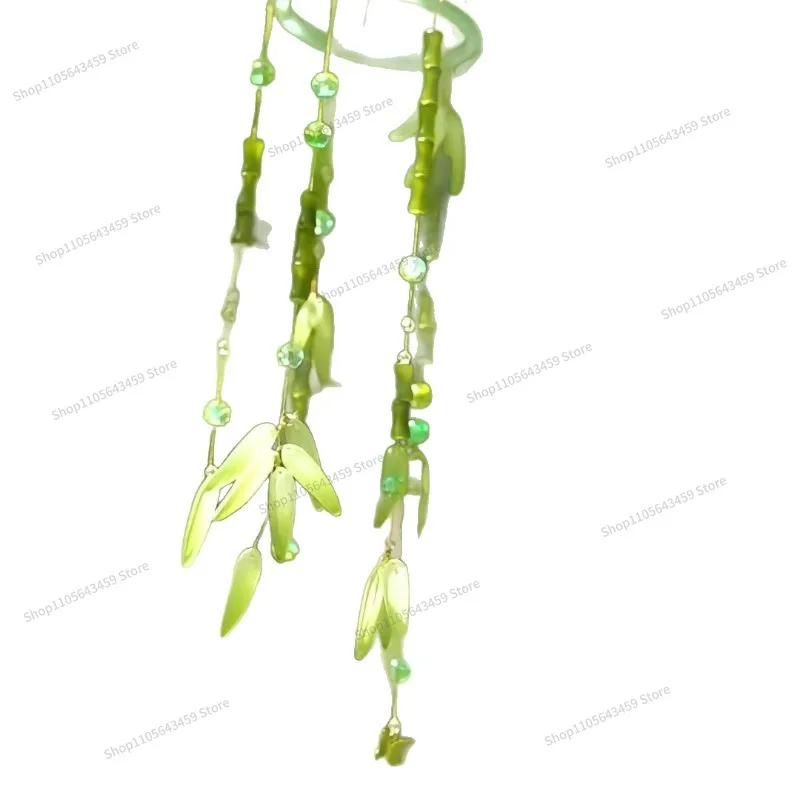 For small fresh wind chime material package, green leaf fresh wind chime bamboo leaf pendant, bedroom pendant.