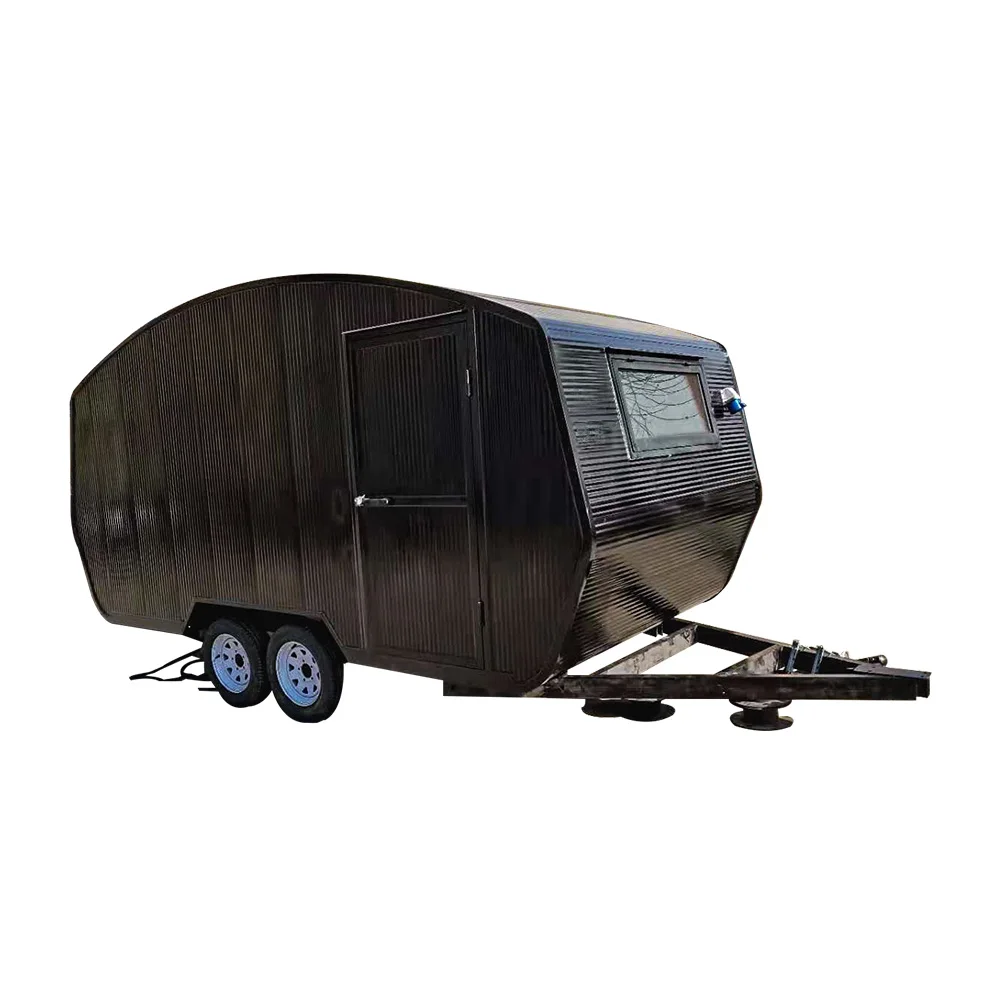 Remorque mobile pour café, collations et aliments, distributeur automatique de rue, camion alimentaire, chariot de restauration rapide, kiosque