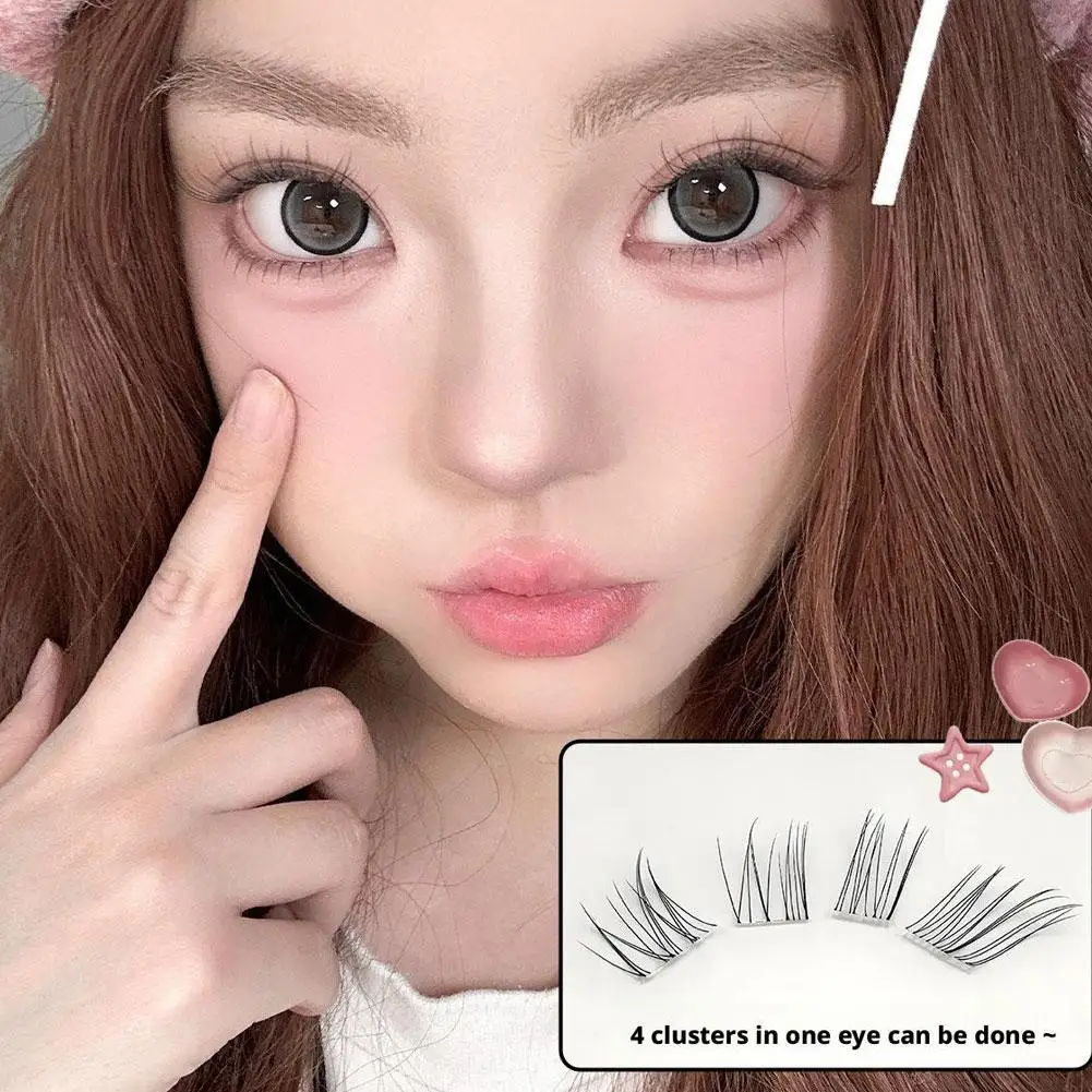 Faux-cils de style renard, segmentés, lumière naturelle, doux, Extension de cils, outil de maquillage coréen, Curling H1L4