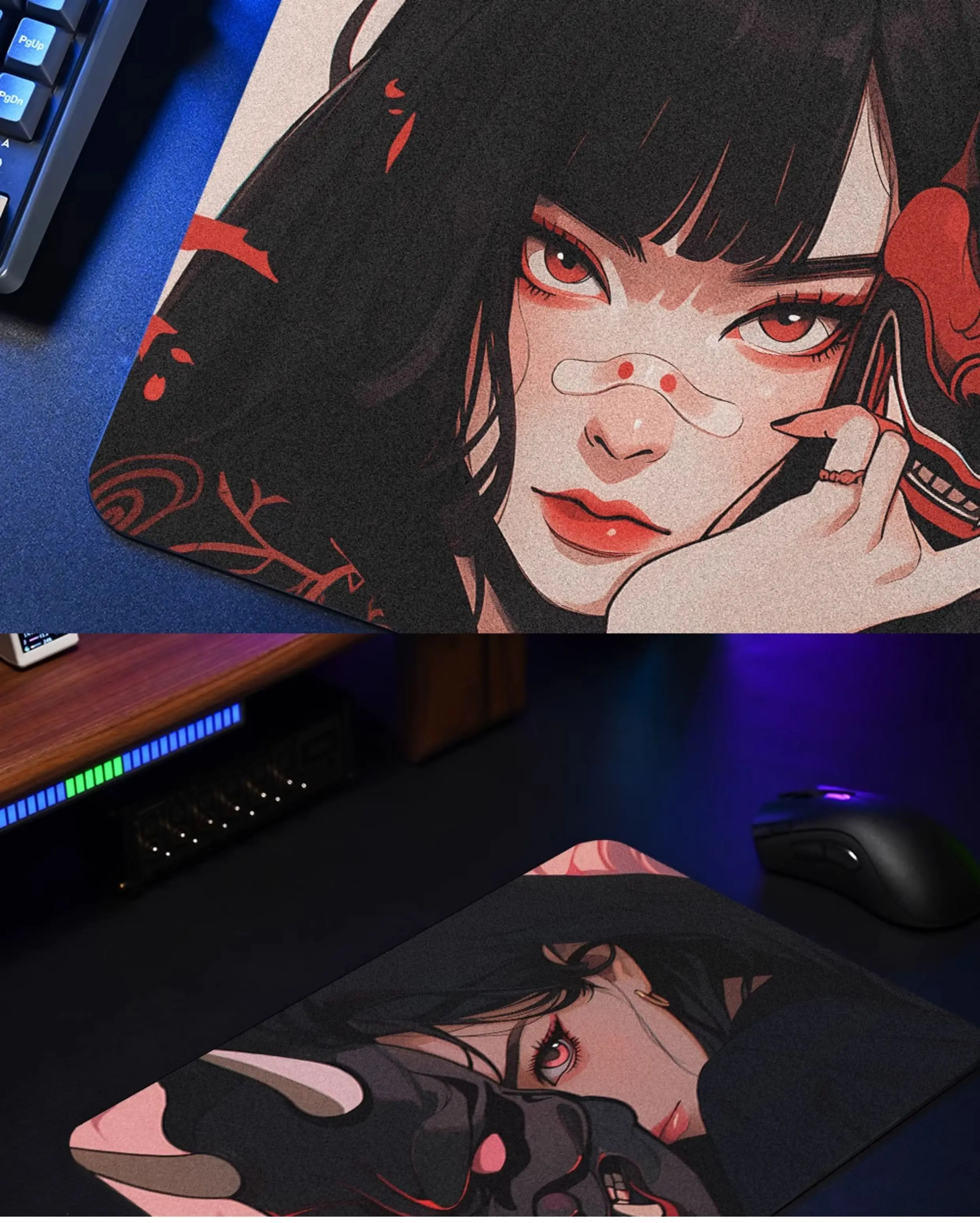 Hot-blooded Youth Glass Mouse Pad Game Pad Smooth Frosted Surface Waterproof Desk Tempered Multiple 450x400 Large Size Optional