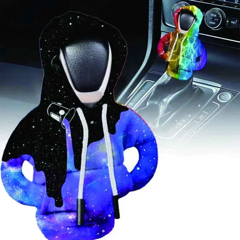 

Новый автомобильный чехол для ручки переключения передач, ручная ручка, толстовка с переключением передач, чехол для рычага смены, модная толстовка с капюшоном, детали