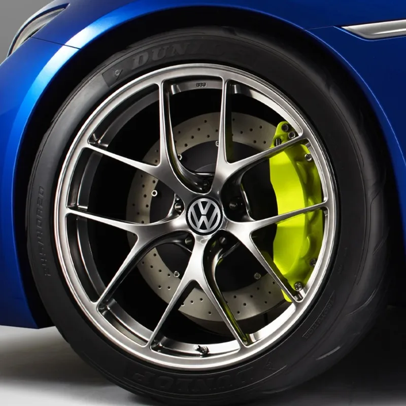 56/60/65mm 4pcs Car Wheel Center Hub Caps Sticker for Volkswagen VW Golf 4 5 6 7 Bora MK7 Beetle Touran Tiguan GTI R Line R32 - view 6