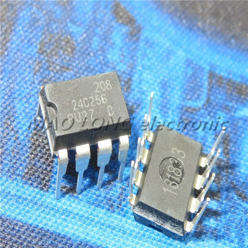 10PCS/LOT AT24C256 DIP-8 24C256 DIP8 AT24C256N DIP AT24C256-10PU-2.7 2-wire serial EEPROM memory  In Stock new original