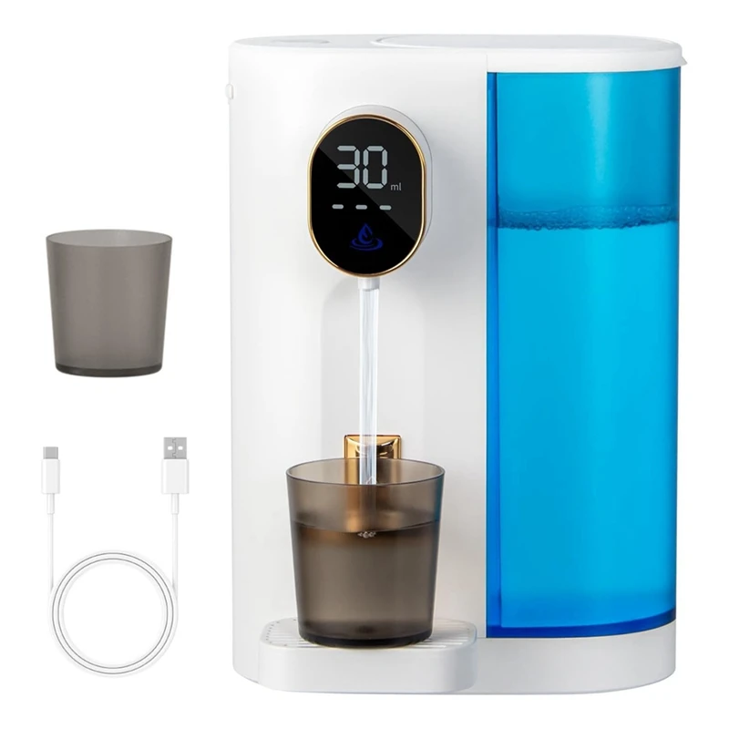 Automatic Mouthwash Dispenser For Bathroom: Wash Dispenser With Magnetic Cup Holder, Wall Mounted For Kids Adults