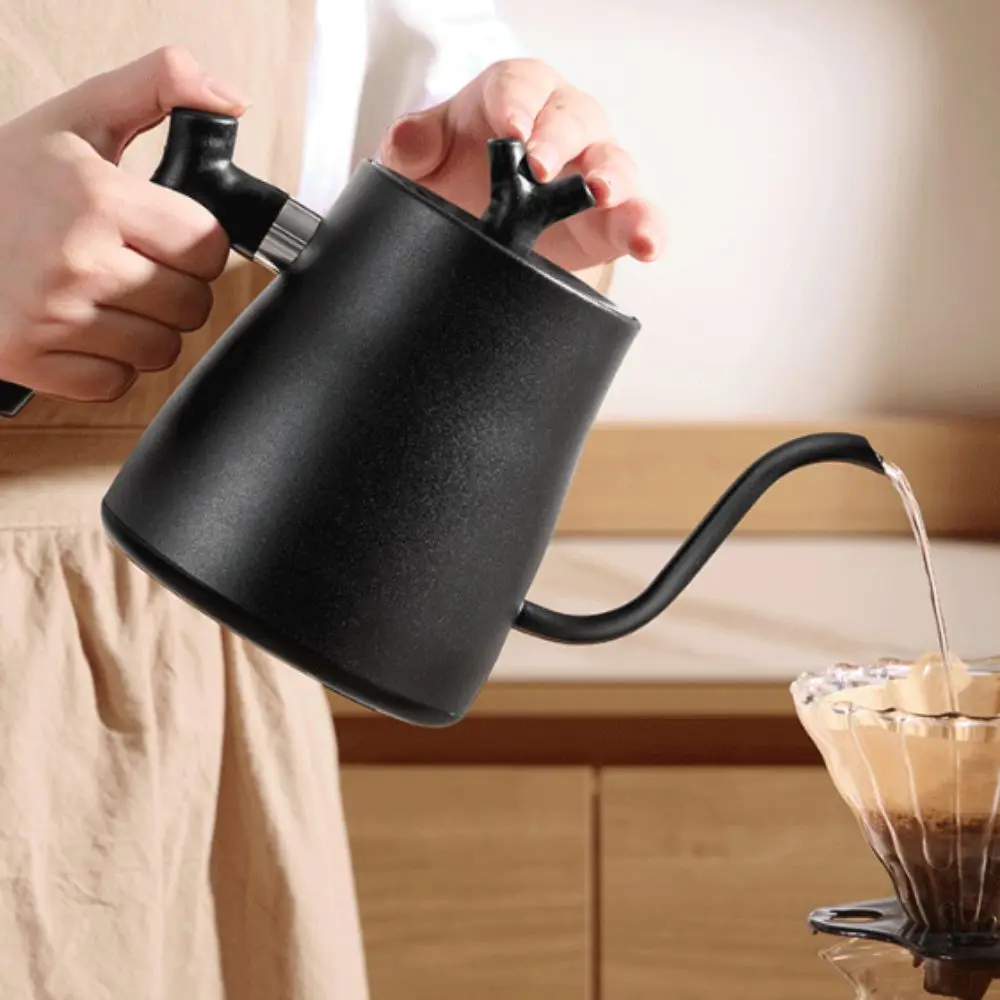 1000ML Goose-neck Electric Kettle Adjustable Temperature Stainless Steel Heating Water Kettle Fast Heating with Heated Base