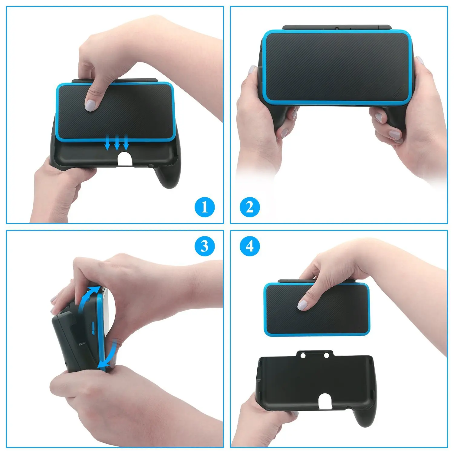 Grip Compatible with NEW 2DS XL LL, Hand Grip Compatible with New Nintendo 2DS XL LL view 2