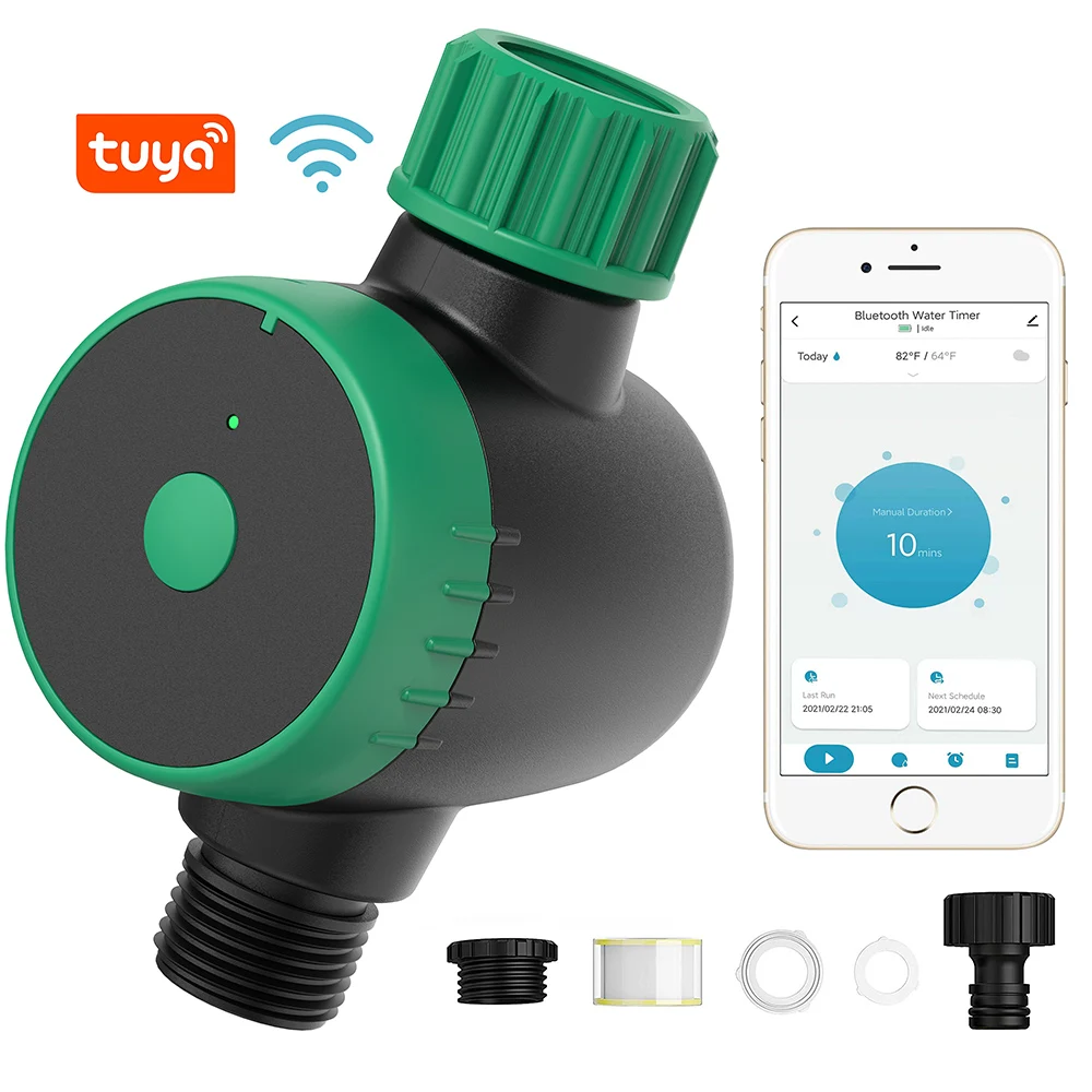 

Tuya Bluetooth EU Smart Water Timer Automatic Irrigation Controller ,Rain Delay, APP Smart WiFi Sprinkler Alexa Voice Compatible