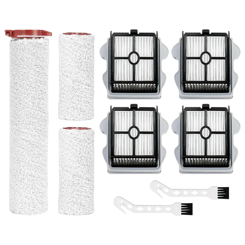 ABUS-Replacement Brush Roller And Hepa Filters Set For Roborock Dyad Pro/Dyad Pro Combo Smart Wireless Wet Dry Vacuum Cleaner