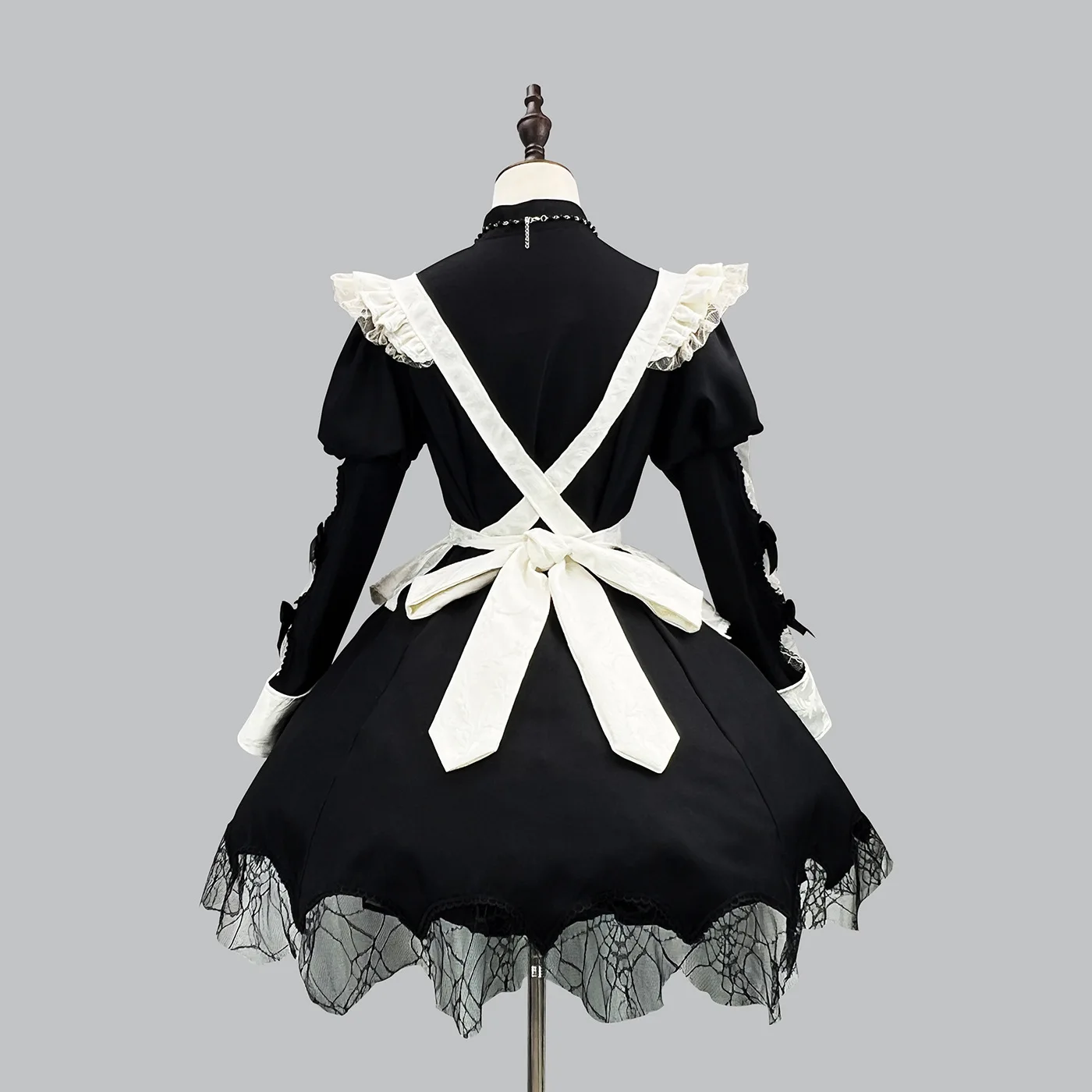 

New loween k Sle Bubble Sve Maid orm Dr Gothic Japanese Sle Fem Costume New Arrival Spring Season