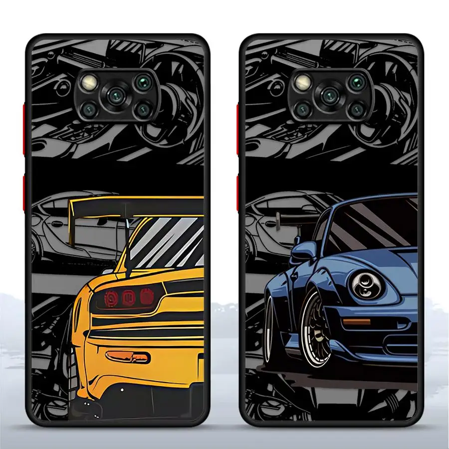 Japan Sports Cars Phone Case for Xiaomi Poco X3 NFC X4NFC X3 X4 Pro X5 Soft Cover 