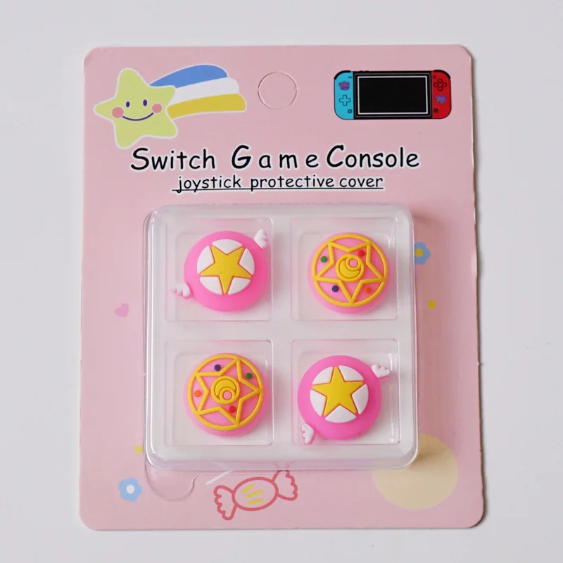 Sailor Moon Silicone Thumb Stick Protective Cap Switch NS Lite Rocker Caps Decoration Game Console Controller Keycap Accessories