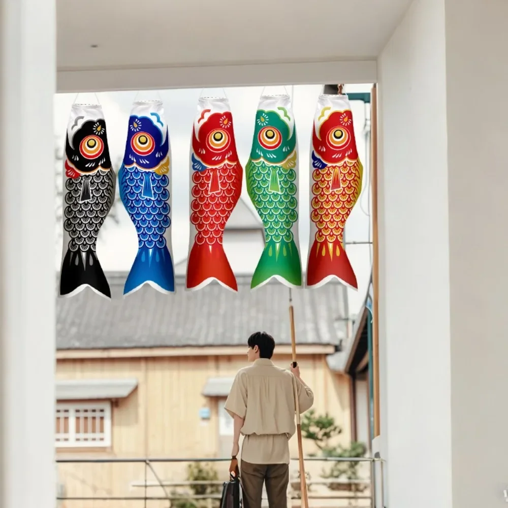 جديد اليابانية الكارب غاسل الأسماك العلم الملونة الرياح الدقات كينوبوري طائرة ورقية 40/70/100 سنتيمتر الكارب الرياح جورب العلم ساحة ديكور معلق #3