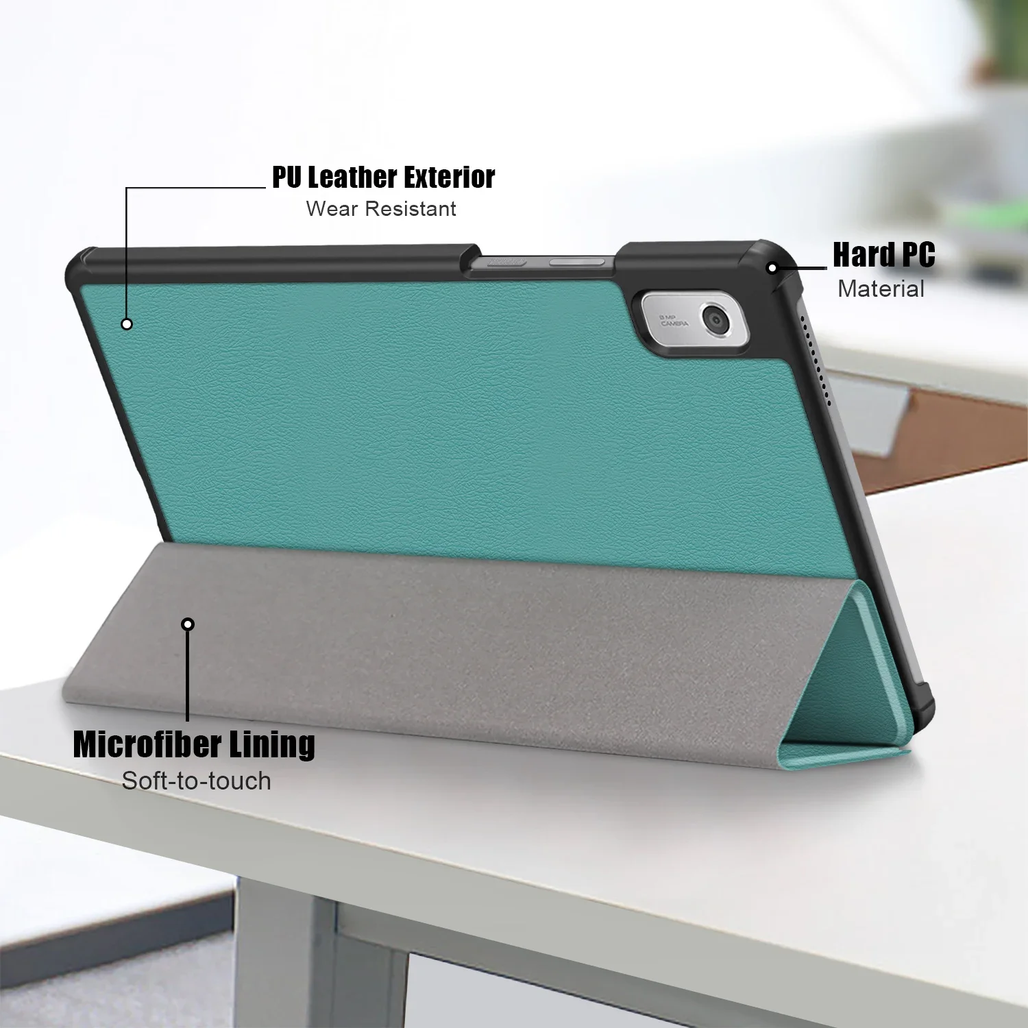 

For Lenovo Tab M9 Case 9inch 2023 (TB310FU,TB310XC) PU Leather Flip Magnetic Fold Stand Smart Tablet Cases Auto wake up/sleep