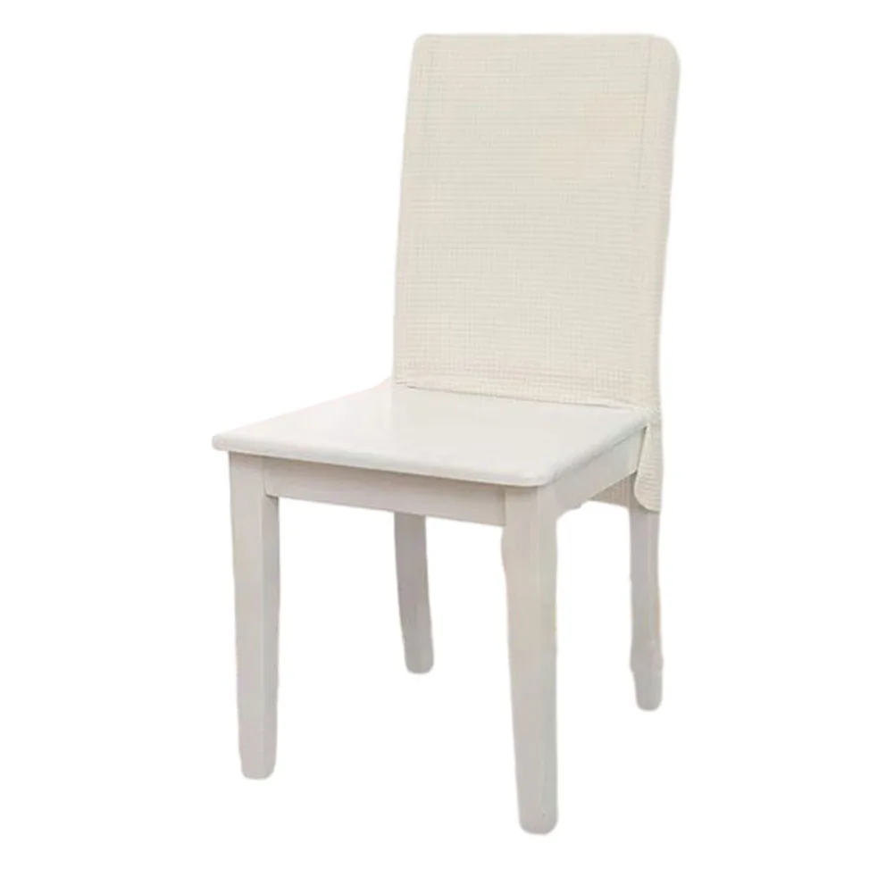 1pcs Chair Back Cover Simple Hotel Restaurant Chair Back Cover Home Textile Polar- Fleece Home Decoration Chair Backrest Cover