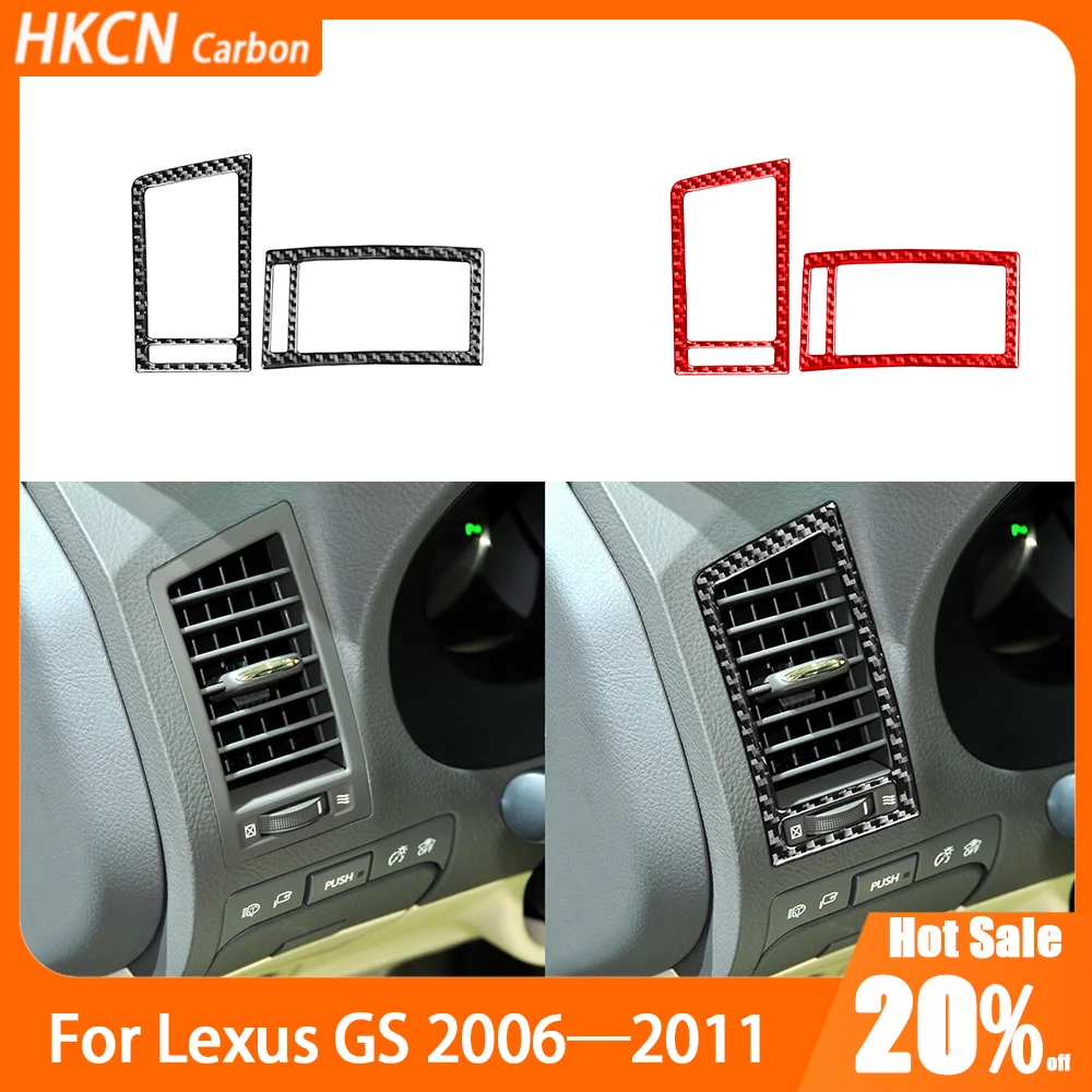 

Carbon Fiber Dashboard Sides Air Vent Panel Car Accessories Interior Cover Trim Sticker Modification For Lexus GS 2006—2011