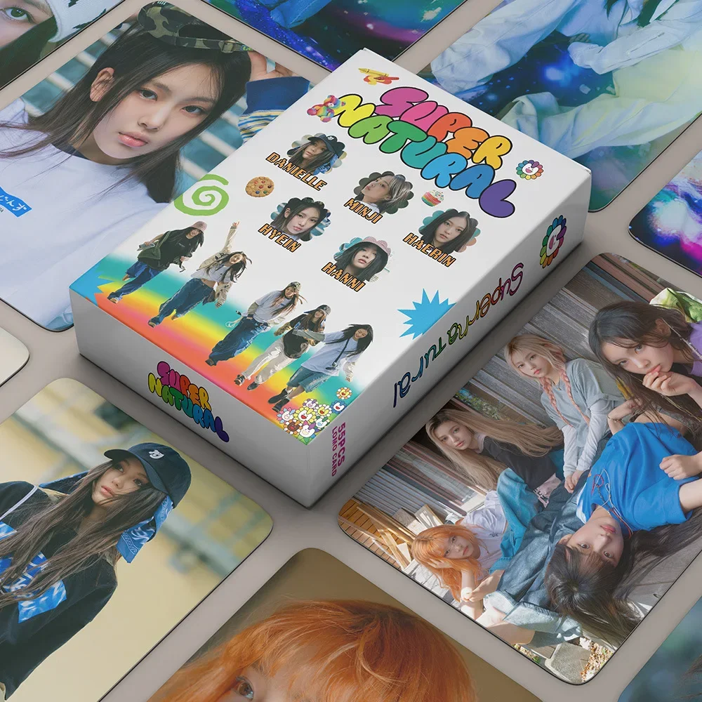 55pcs/set Kpop New Photo Card Album Supernatural Right Now Club Attention Lomo Cards Wysokiej jakości fotokarty HD Collect Postcard