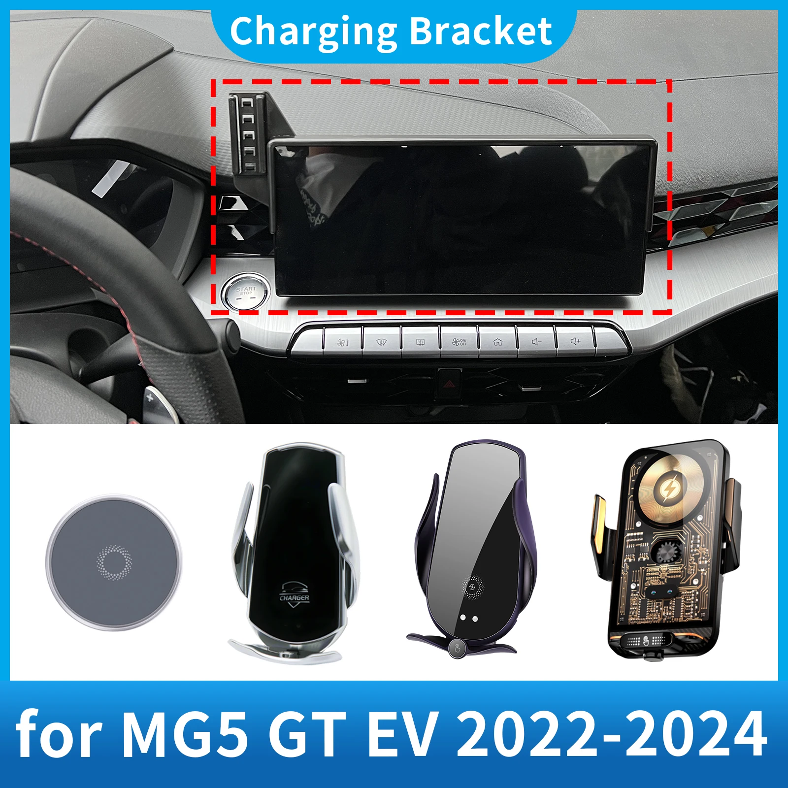 

Car Phone Holder for MG 5 MG5 GT EV 2022 2023 2024 Screen Navigation GPS Bracket Base Accessories Charging