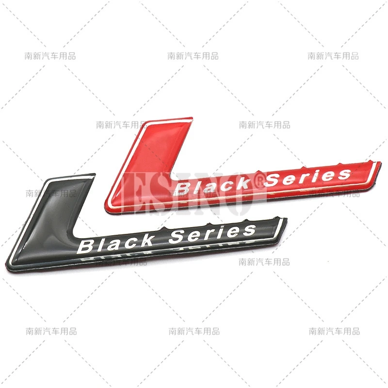 3D L Black Series Car Badge Trunk Emblem Waterproof PVC Sticker Auto Exterior Decal Styling Accessories