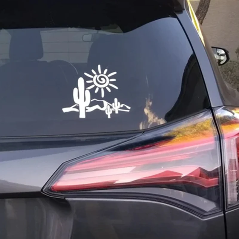 Desert Sunset Adventure for Car Sticker Decoration Windows Campervan Outdoor Sticker Exterior Accessories Waterproof Vinyl Decal