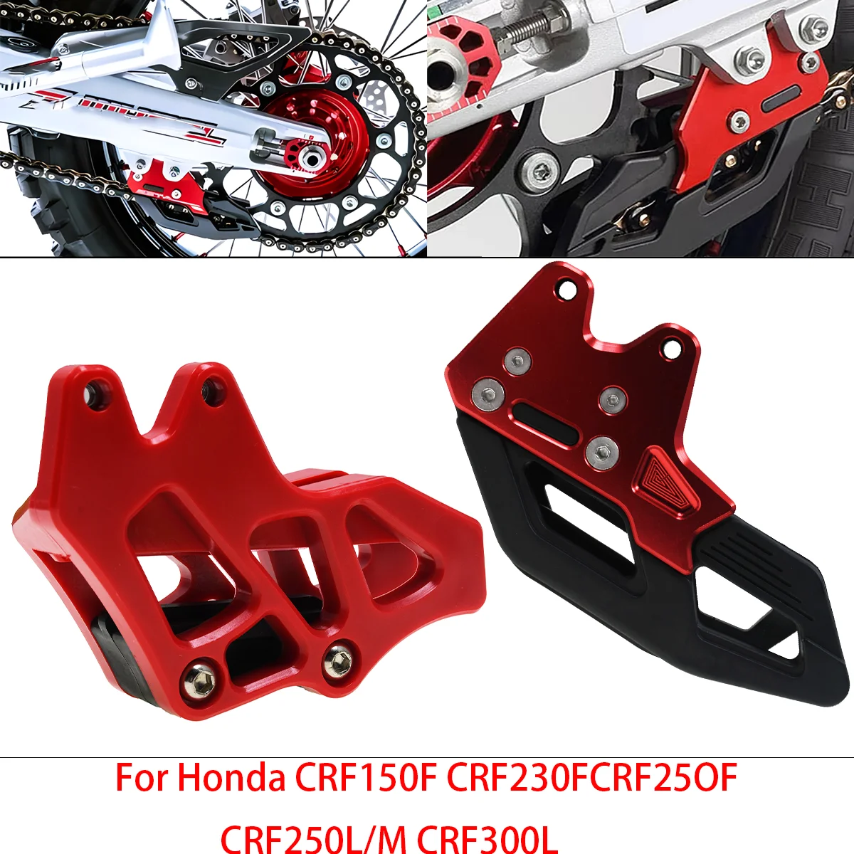 high quality Durable Chain Guard Guide Protector CNC Aluminum Accessories For Honda CRF Offroad Motorcycle 2003 to 2021