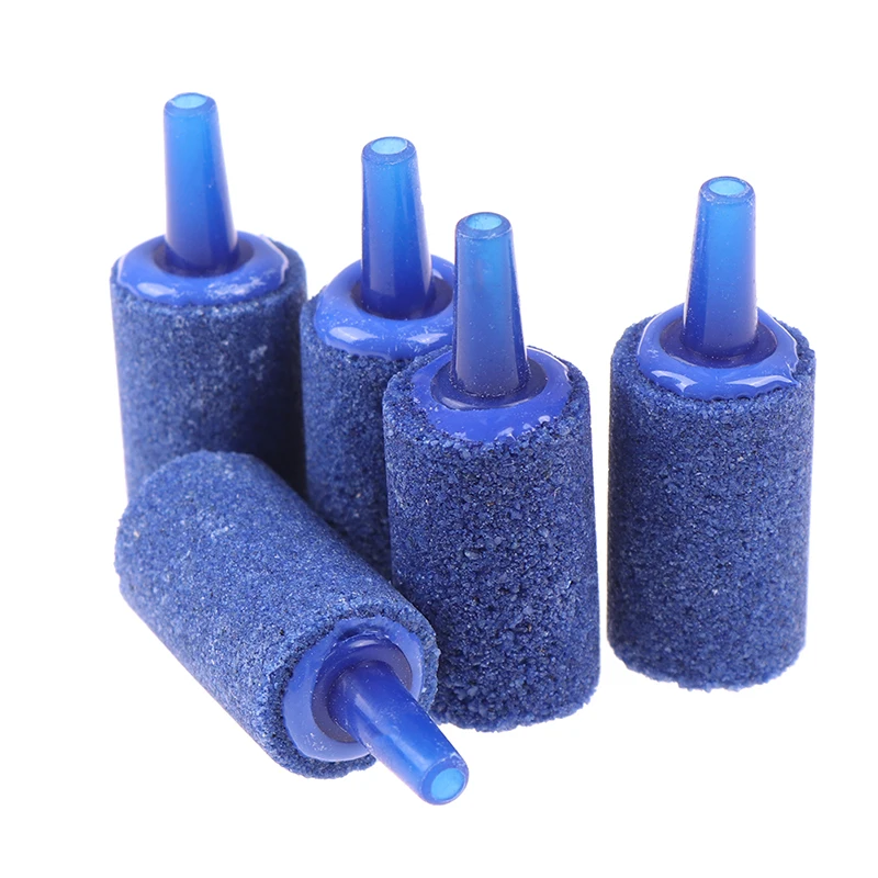 NEW 5pcs Cylinder Aquarium Bubble Fish Tank Air Stone Fish Tank Aeration Aerator