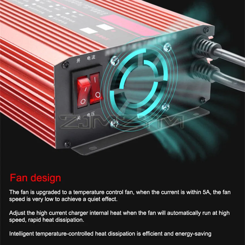 72V 60V 48V Li-ion LiPo 48V Lifepo4 Lithium Battery Charger Curren Adjust 12A Fast Charge 13S 14S 16S 17S 18S 20S 21S 24S