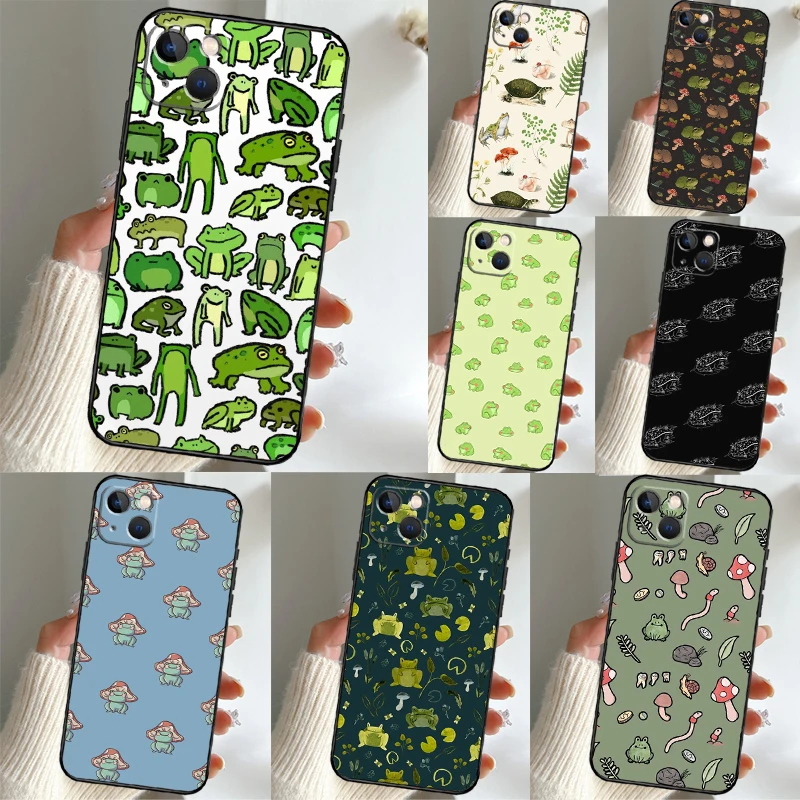 Cute Cartoon Frog Collage For Samsung Galaxy M13 M53 M56 M36 M16 M31 M11 M12 M32 M52 M35 M55 M15 M14 M34 M54 M06 Case