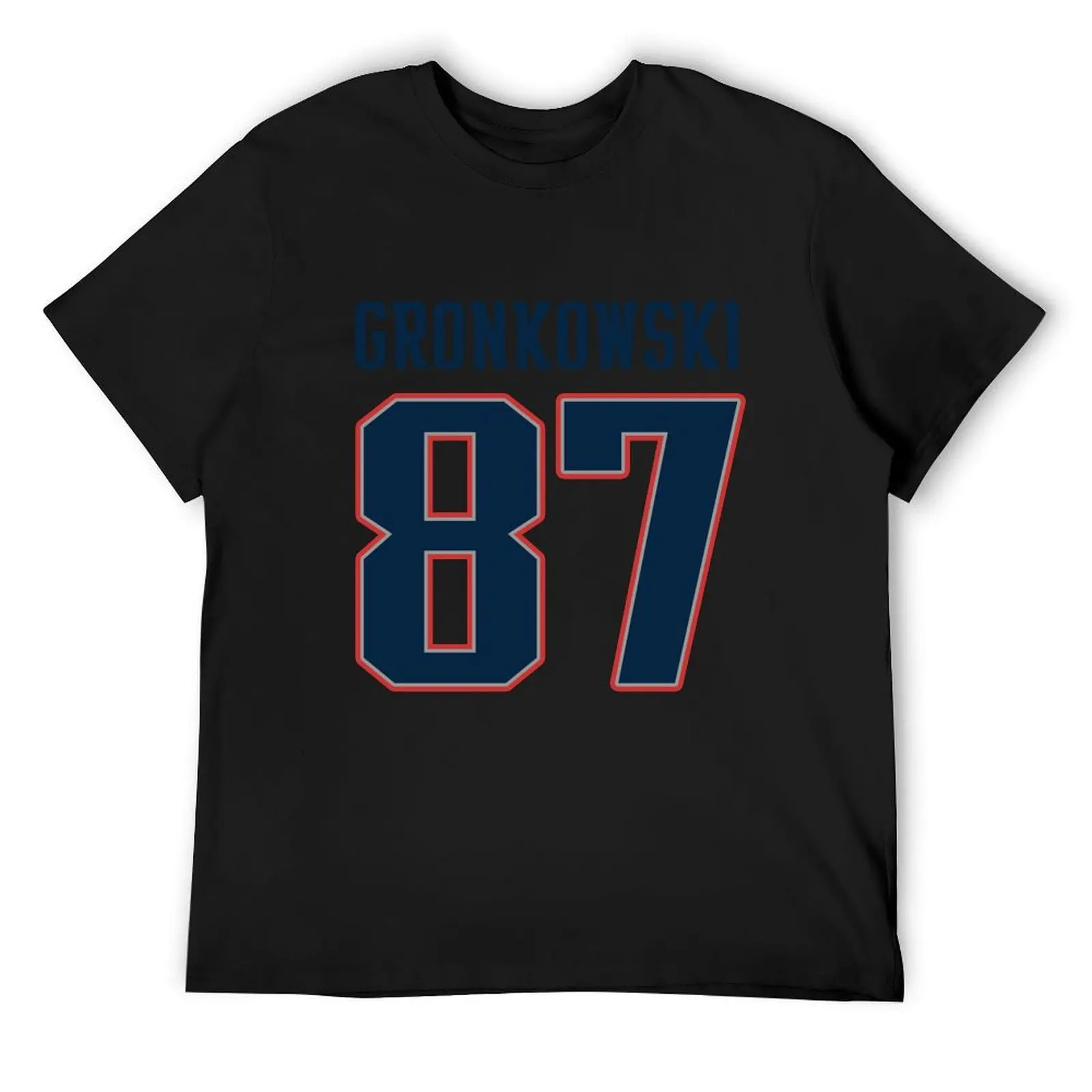 87 gronkowski superbowl T-Shirt blue archive oversized oversized t shirt men