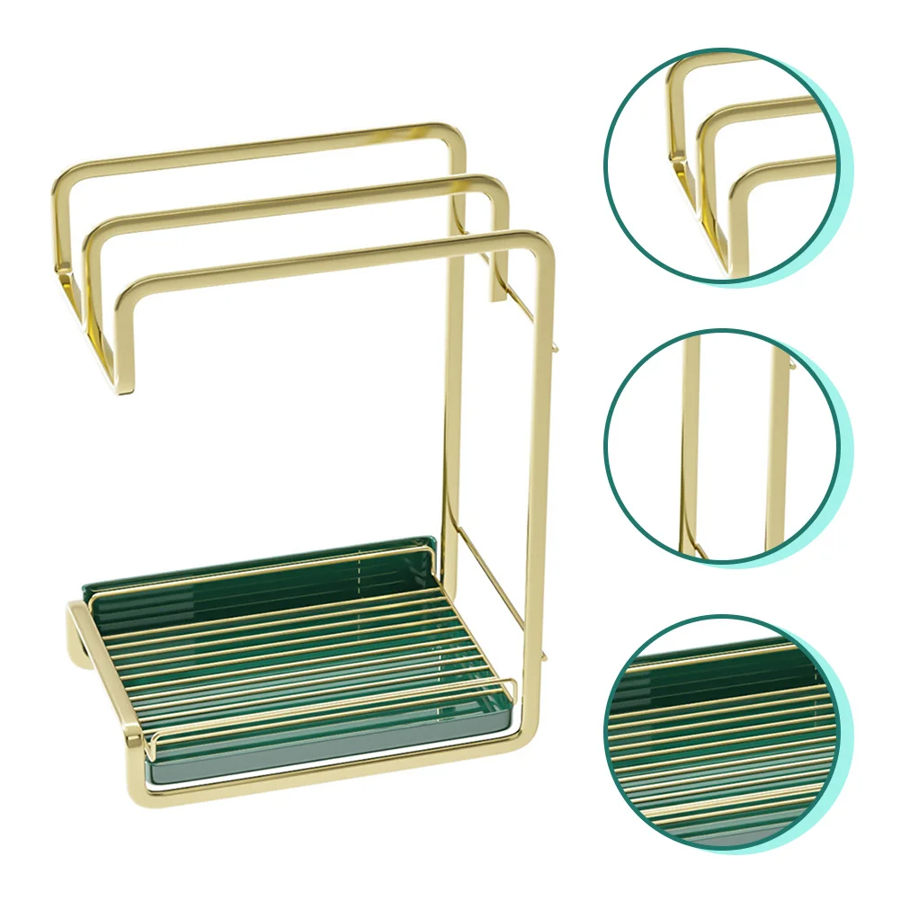 

Wall Hanging Duster Cloth Storage Rack Retractable Draining Kitchen Tool Holder Lightweight Practical Sponge Steel Ball